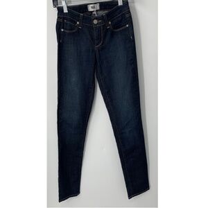 Paige womens blue skyline skinny jeans sz 24